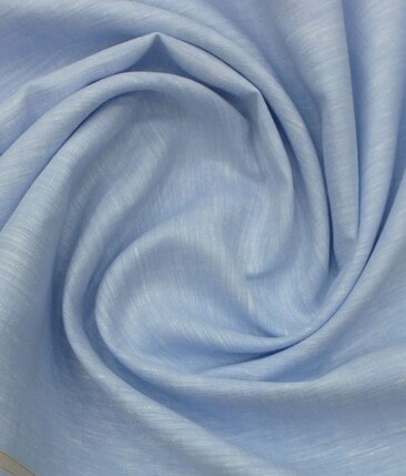Linen Club Baby Blue 60 LEA 100% Pure Linen Kurta Fabric