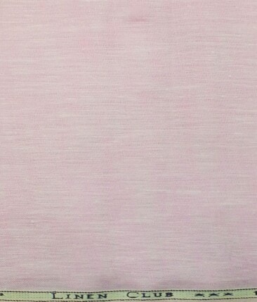 Linen Club Baby Pink 60 LEA 100% Pure Linen Shirt Fabric