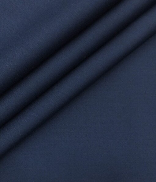 Don & Julio (D & J) Dark Royal Blue Solid Premium Party Wear Three Piece Unstitched Suit Length Fabric (Unstitched - 3.75 Mtr)