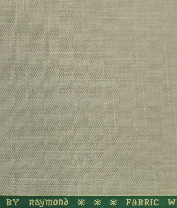 Raymond Latte Beige Self Design Poly Viscose Trouser or 3 Piece Suit Fabric (Unstitched - 1.25 Mtr)