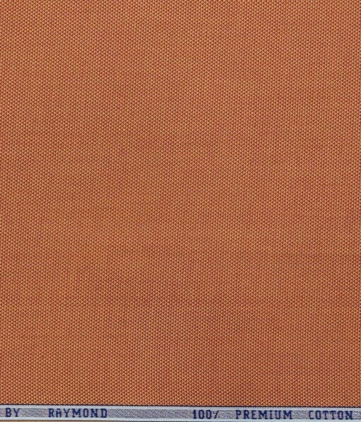Raymond Ginger Orange 100% Premium Cotton Structured Shirt Fabric (1.60 M)
