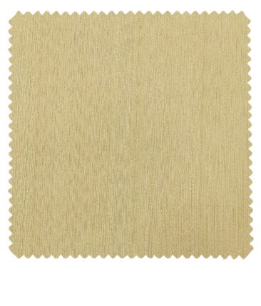 Don & Julio Men's Beige Terry Rayon Self Design Shiny Unstitched Suiting Fabric - 2 Meter