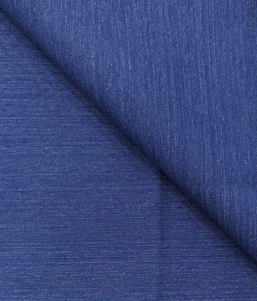 Arvind Men's Cotton Denim Unstitched Stretchable Jeans Fabric (Marine Blue