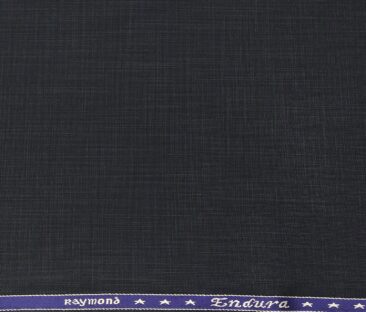 Raymond Men's Poly Viscose Unstitched Self Suiting Fabric (Blue)