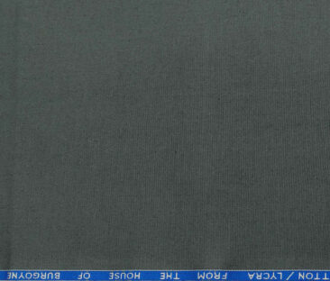 Burgoyne Men's Cotton Solids 1.50 Meter Unstitched Trouser Fabric (Pebble Grey)