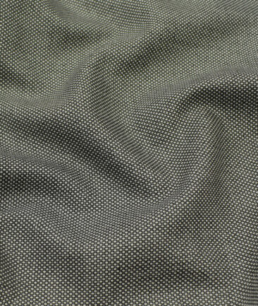 J.Hampstead Men's Terry Rayon Structured 3.75 Meter Unstitched Suiting Fabric (Silver Grey)