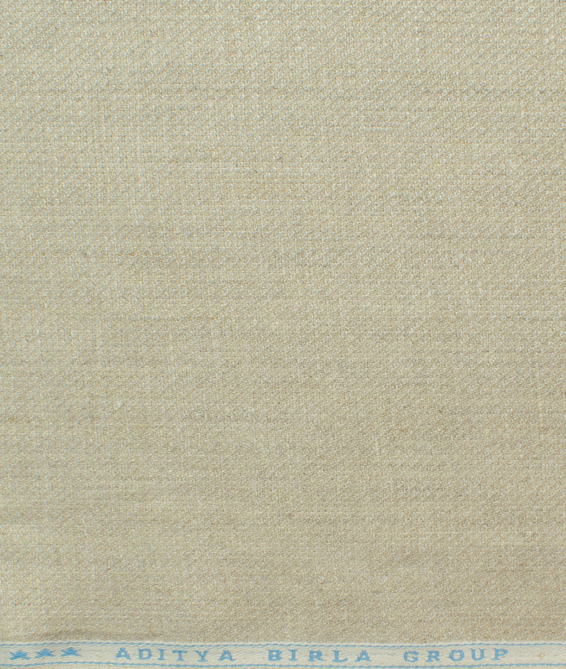 Linen Club Men's 100% Linen 30 LEA Structured 3.75 Meter Unstitched Suiting Fabric (Natural Beige)
