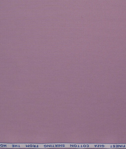Burgoyne Men's Giza Cotton Solids  Unstitched Shirting Fabric (Bouquet Purple)